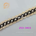 2mm fashion chain beaded bridal trim (ZD-363)